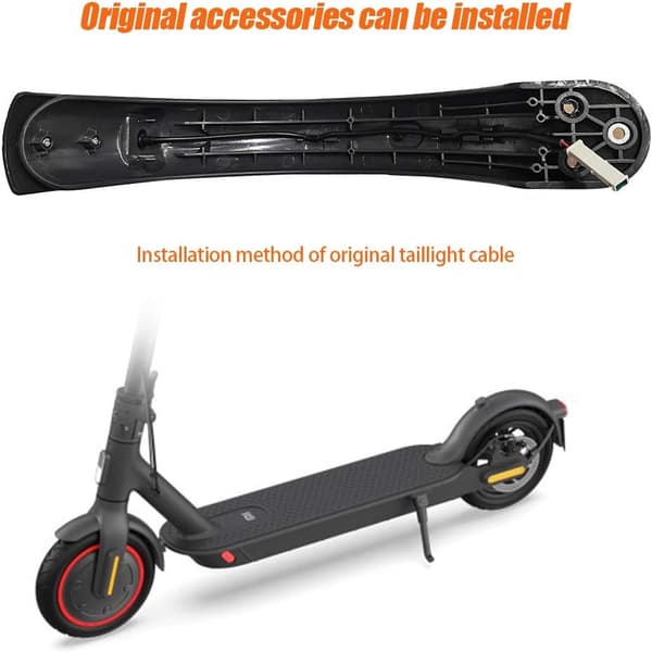 Sort - Scooter Bagagerum, Bagagerum med Baglygte Krog, Re