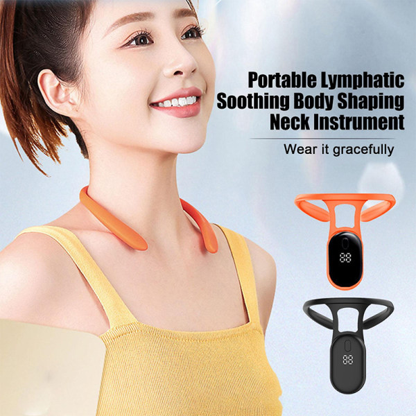 Elektrisk kroppsformande halsinstrument Portable Posture Correcti Black
