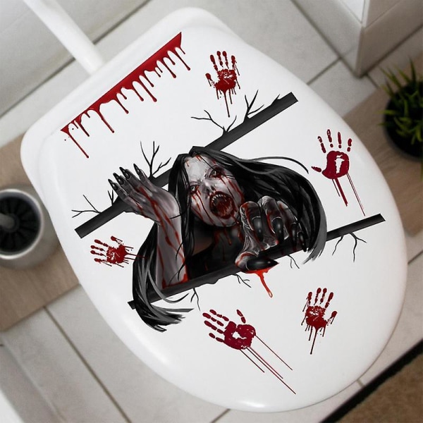 Halloween Seinätarra Vedenpitävä Halloween Juhlatarvike Ikkuna Kauhuhahmo Tarra Kurpitsa Aave