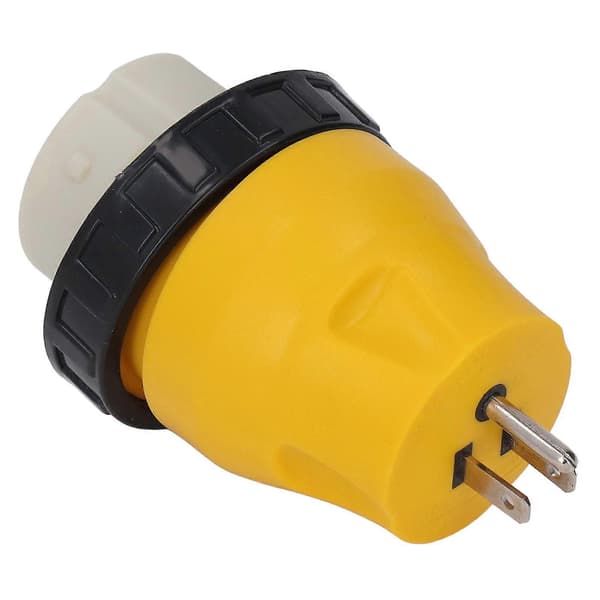 Bobilstromkontakt 15A til 50A konverteringsplugg generatoradapter med vrilås US-plugg 125V