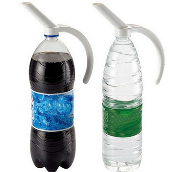 Plastflaska dryckeshållare läsk Coca-Cola dryckesvaror vattenpipflaska White