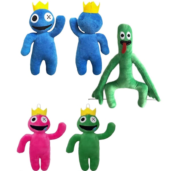 Roblox Rainbow Friends - Pehmolelu, Piirretty Pelihahmo, Täytetty Nuken, Lasten Joululahja Black and white clown man 25cm