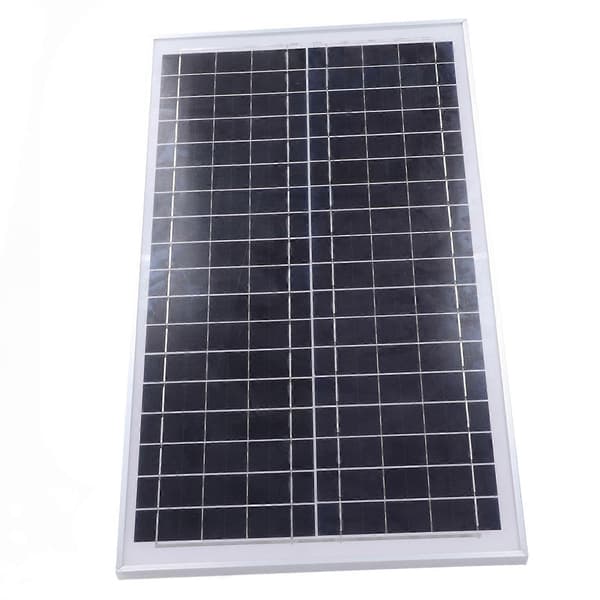 Solpanel polykristallint kisel enkel montering robust solcell PV-platta 30W 18V