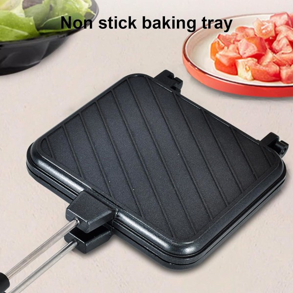 Hopfällbar smörgåsgrill - Non-stick plattor, ergonomisk panini-grill | Hållbar smörgåsmaskin för frukost, grillad ost, tonfisksmältning