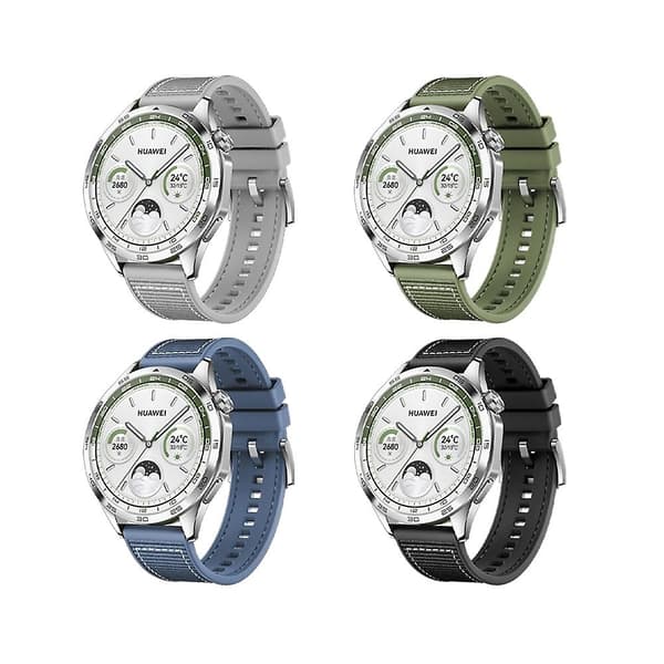 Nylon silikone læderrem til Huawei Watch GT4 46mm [RONg]