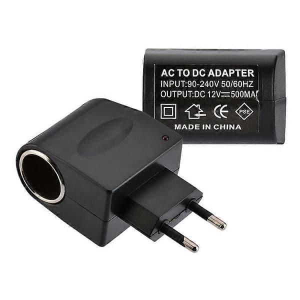 Bilomformer strømadapter, 220V til 12V strømtransformator stikkontaktomformer adapter sigarettenneradapter [RONg]