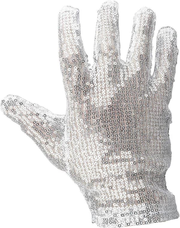 Michael Jackson Hvid Paillet Handske Højre Hånd Kostume Tilbehør