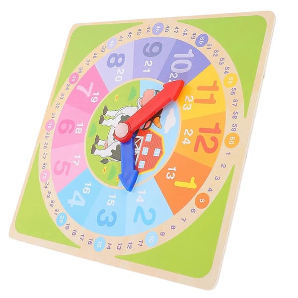 Træ undervisningsur matematik læring undervisningsur læring tidsur legetøj [RONg]