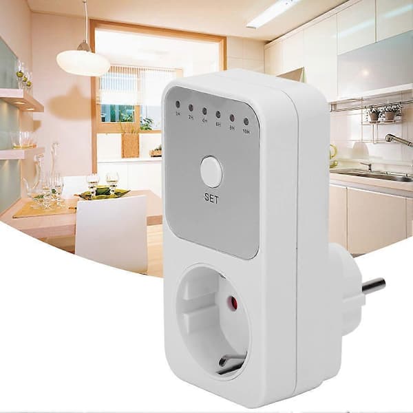 Timer Strømkontakt Bryter Plug-in Nedtellingstimer Bryterkontroller EU-plugg 230V[RONg]