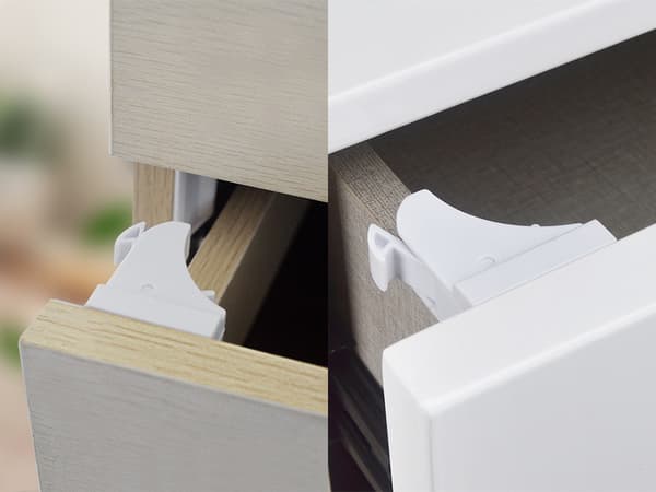 Børnesikring Magnetisk til Skabe og Skuffer – 10-pak [RONg]