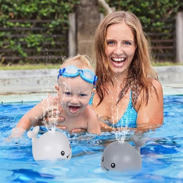 Poolvandlegetøj til børn Baby Lysende Hval Badelegetøj Sprinkler