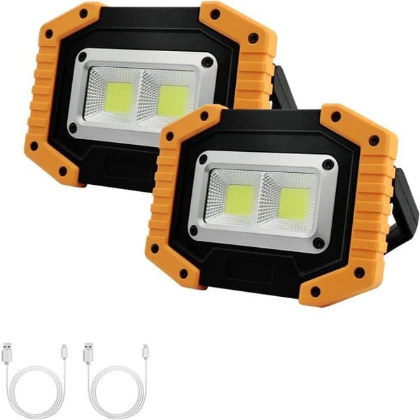 Work light - 30W rechargeable - 2000 lm - IP65 waterproof - 180° adjustable stand [RONg]