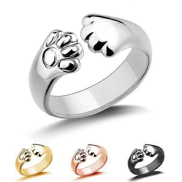 Sød kattepote ring [rosaguld] [RONg]