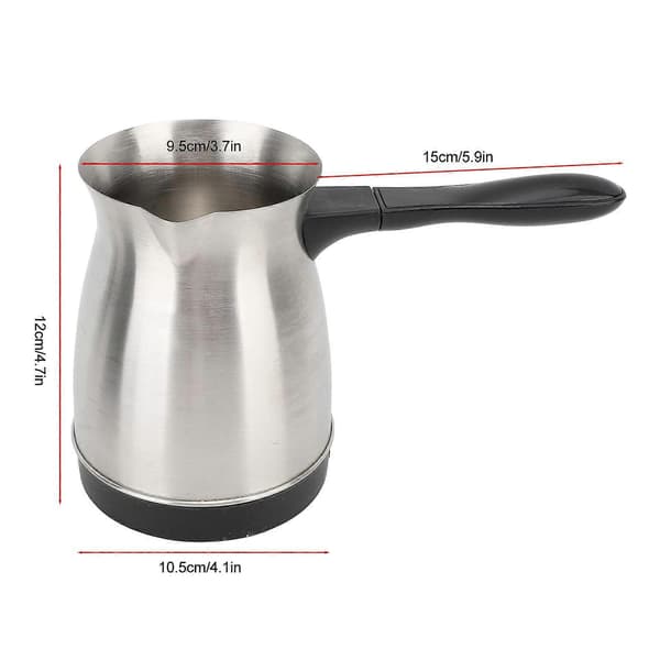 Elektrisk Tyrkisk Kaffemaker 600ml Rustfritt Stål Elektrisk Tyrkisk Kaffe Maskin