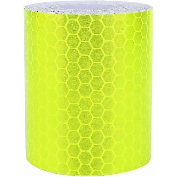 3m Gul Fluorescerande Grön Reflextejp, Reflextejp Varningsmärkningstejp för Utryckningsfordon Säkerhet [RONg]