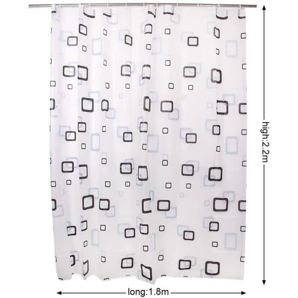 Vanntett dusjforheng - 180x220cm - Anti-mugg - Luktfri - Polyester