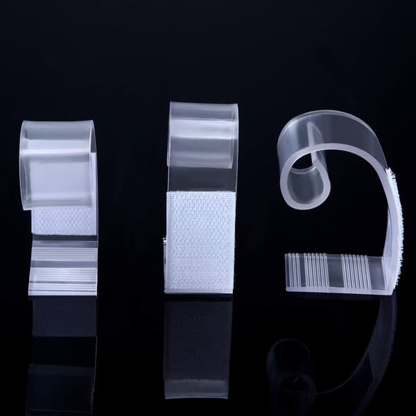 25 stk. borddugclips SMC Model Plastik borddugclips 3,8-5,1 cm med velcro til møder[RONg]