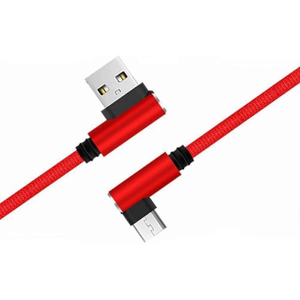 90-graders USB til Type C albue lader vinkelplugg 25cm rask datakabel