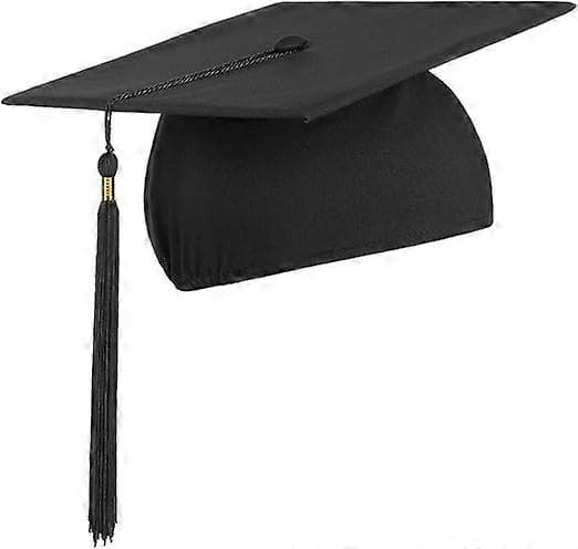 Studenterhue - Studenterhat til dimission fra universitet eller gymnasium - Sort studenterhue, One size 54 cm - 61 cm