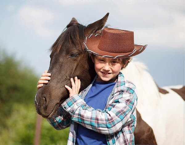 Woody Cowboyhat Kostume til Børn - Brun