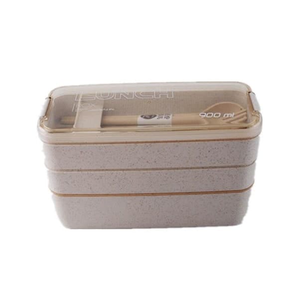 TG Madkasse - 3 Niveauer - Beige - 900 ml
