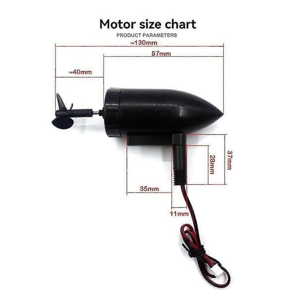 Agnbåd Undervandsmotor Propeller Bådtilbehør DIY Modificerede Sæt til Flytec 2011-5 Fiskefoderbåd [RONg]