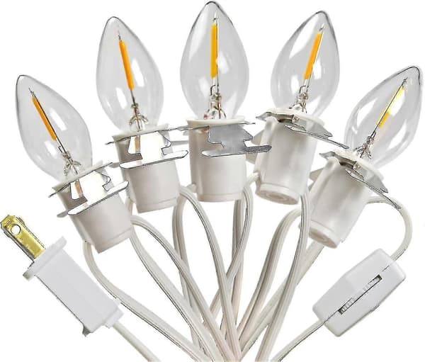 5 Base C7 Stringpærer Juleby Lys Tilbehørssnor Med 5 LED Pærer [RONg]