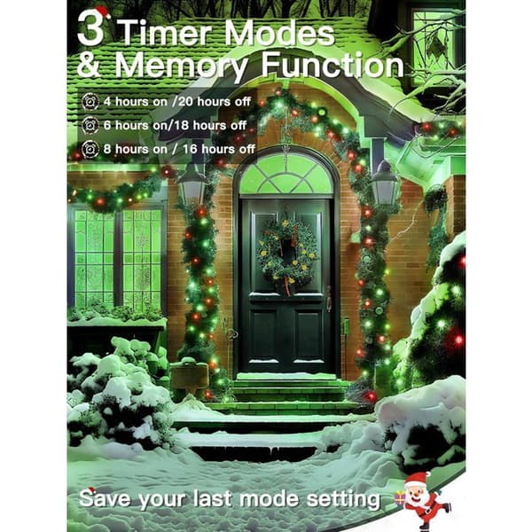 String lights - 200 LEDs - 20 meters - Waterproof - Remote control [RONg]