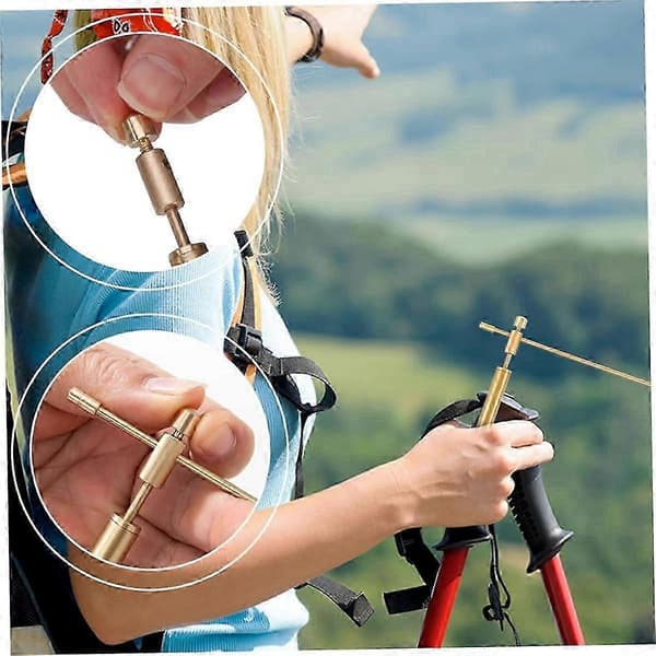 Dowsing Stænger Kobber 1 Par Glat Rotation Divining Stænger Solid Kobber Stænger Dowsing Stænger Spirituel Med Instruktioner
