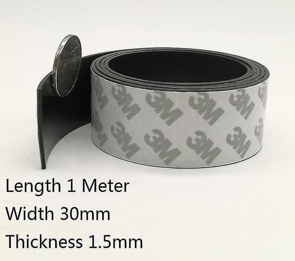 20 X 1,5 1Meter parti Gummimagnetbånd [RONg]