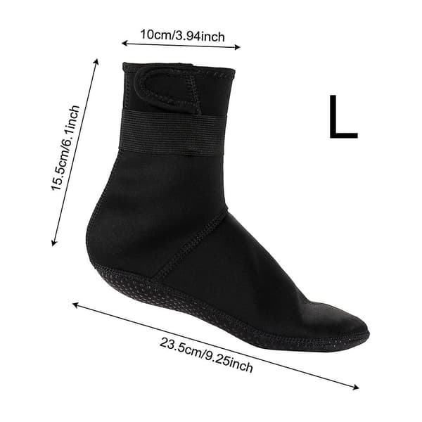 Vanntette dykkersokker for menn og kvinner, 3 mm neopren, størrelser 42-44