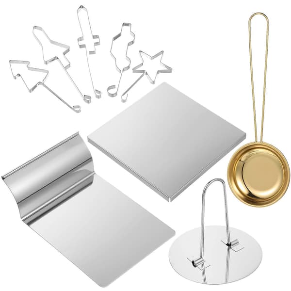 1 sæt Honeycomb Cookie Game Dalgona Cookie Carving Kit Diy Dalgona Candy Molds Making Kit [RONg]