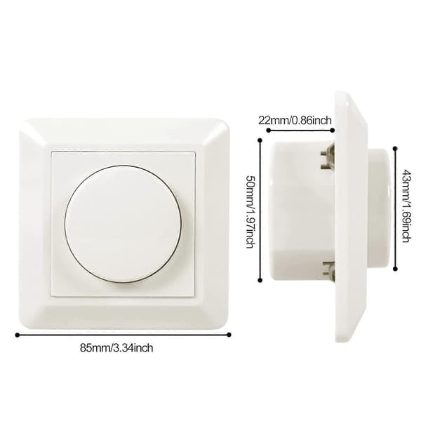 LED Lysdimmer, 220-240V 5-200W Smart Knapp Brytere og Dimmere Lysstyrke Dimmer Bryter