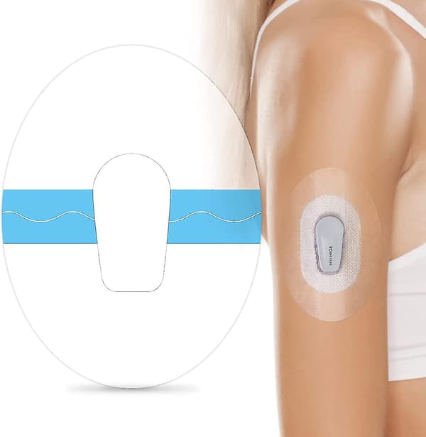 Til Dexcom G6 selvklæbende plastre, vandtætte plastre til Dexcom G6, premium gennemsigtig overplaster til G6 sensor [RONg]