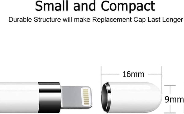 Erstatningsmagnethetter for Apple Pencil 1. generasjon iPencil Erstatningsmagnethetter for Apple Pencil-hetter (2 stk)