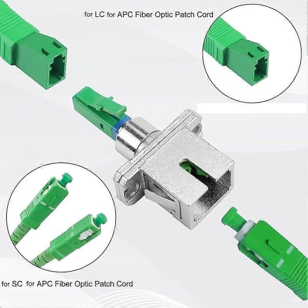 Fiberoptisk adapter APC hun til LC/APC han-konverter, single mode, singlemode-adaptere, digital kommunikation [RONg]