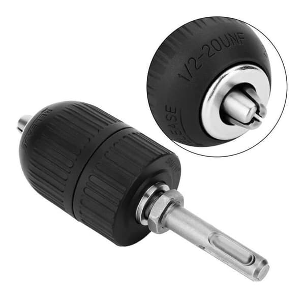 Nøglefri borepatron - Borepatronkonverter - Kapacitet 2-13 mm - SDS-skaft - Holdbar [RONg]