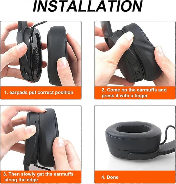 Gvoears erstatningsørekopper til Skullcandy Crusher Wireless, Crusher ANC/EVO, Hesh ANC/EVO, Hesh 3 Wireless [RONg]
