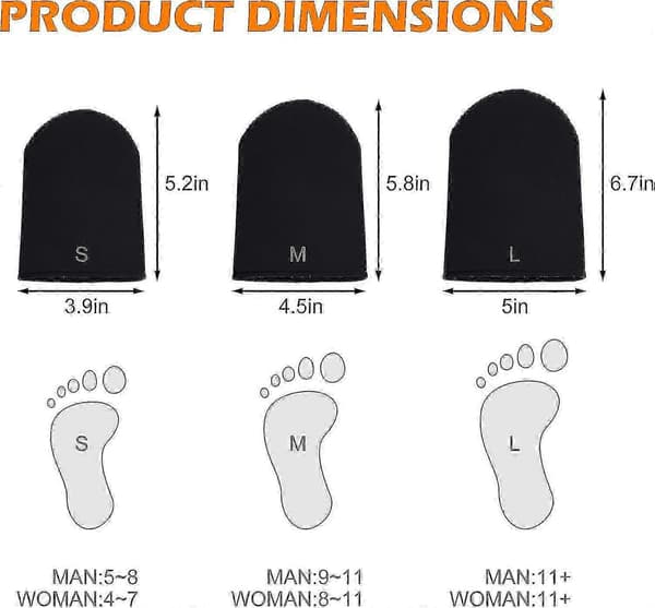 Talviurheilun neopreeniset varvaslämmittimet 2 paria 3mm[RONg]
