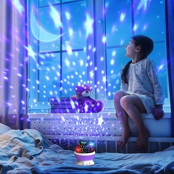 Kids Night Light Star Projection, 360° Rotating Lamp [RONg]