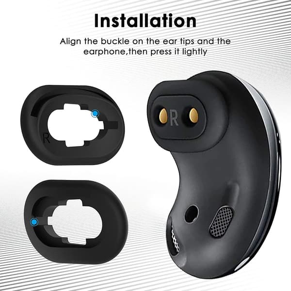 Til Samsung Galaxy Buds Live Bluetooth Headset Vaskbare Ørepropper Øretelefonhylster[RONg]