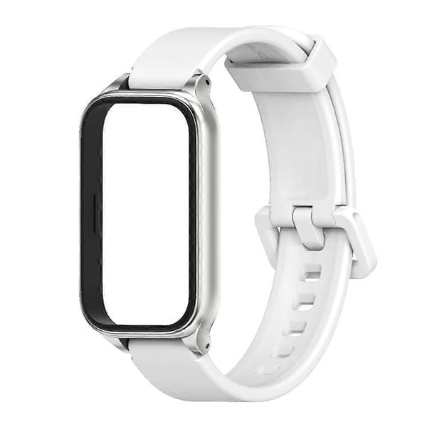 Mijobs Metal Shell Silikone Urrem til Xiaomi Smart Band 9 Active / Redmi Band 3[RONg]