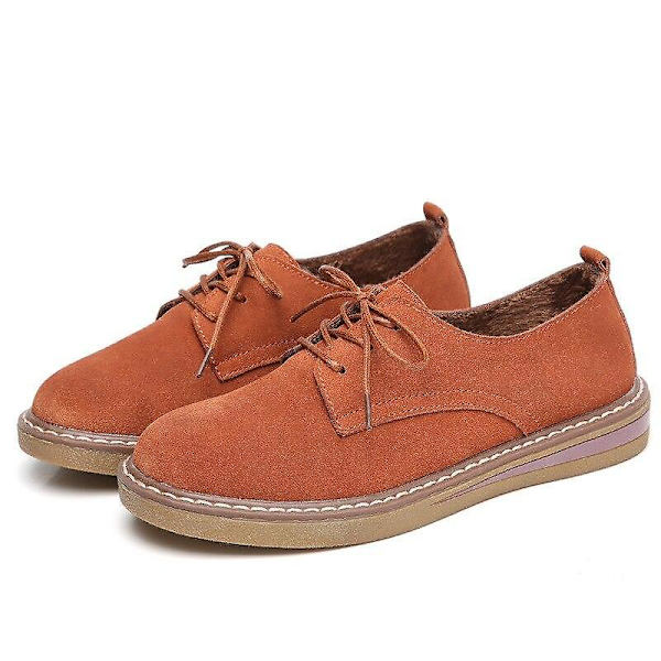 Nya Dam Läderskor Casual Loafers NHF-4 44