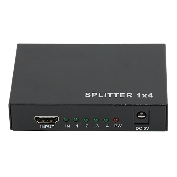 HDMI Splitter 1 Ingång 4 Utgång Switch 4 Port Hub Repeater Förstärkare V1.4 3D 4K 1080p