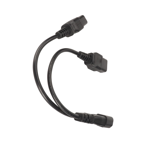 IEC320 C14 till Dubbel IEC320 C19 Strömkabel IEC320 C14 till Dubbel C19 Y-Splitter Strömkabel 10A 250V 32cm