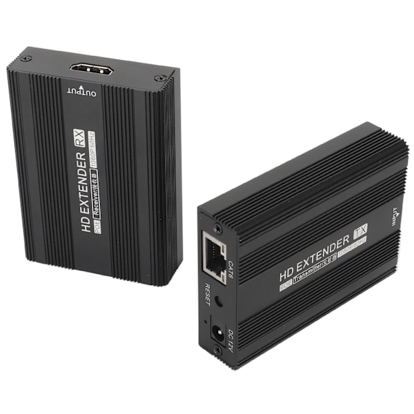 HD Multimedia Interface Extender 200m 1080P Distorsionsfri POE Enkel Power Over Ethernet Cat 6 Extender 100V?240V EU-kontakt