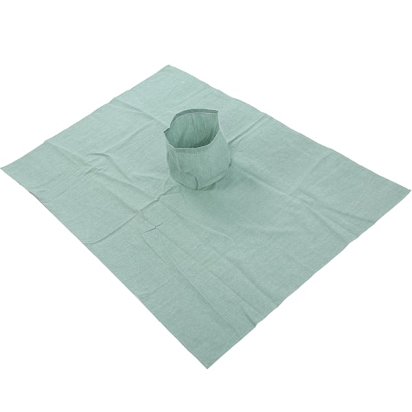 Skönhetssalong Massagebäddslakan Bomull Bordsöverdrag med Hål för Ansikte (70 x 100cm) Grön Svart
