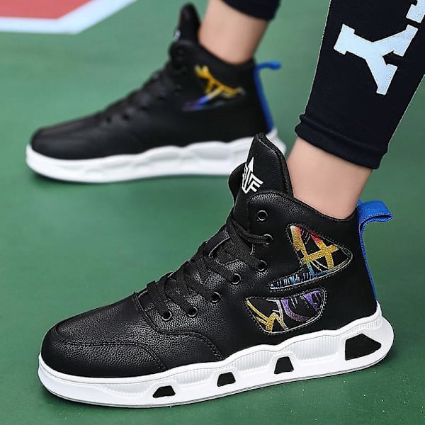 Herr Mode Vulkaniserade Vardagliga Högkvalitativa Sneakers White 42
