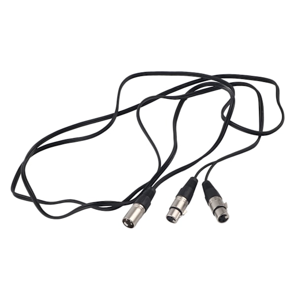 XLR Hane till Dubbel XLR Hona Kabel Mikrofon Stereo Balanserad Anslutningssladd för Ljudadapter Vit 3 m / 9.8ft