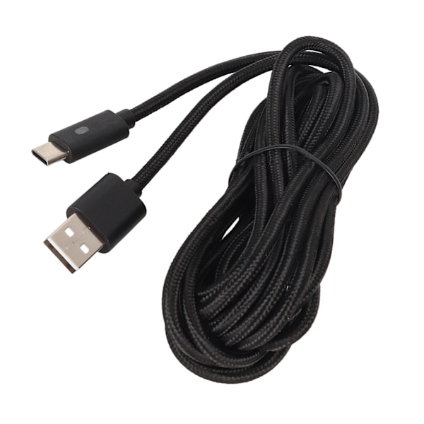 Laddningskabel för Xbox Series Nylonflätad Snabbladdning USB Typ C Laddningskabel med LED-indikator för PS5 3m